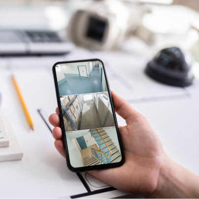 Tempe security camera feed on cell phone